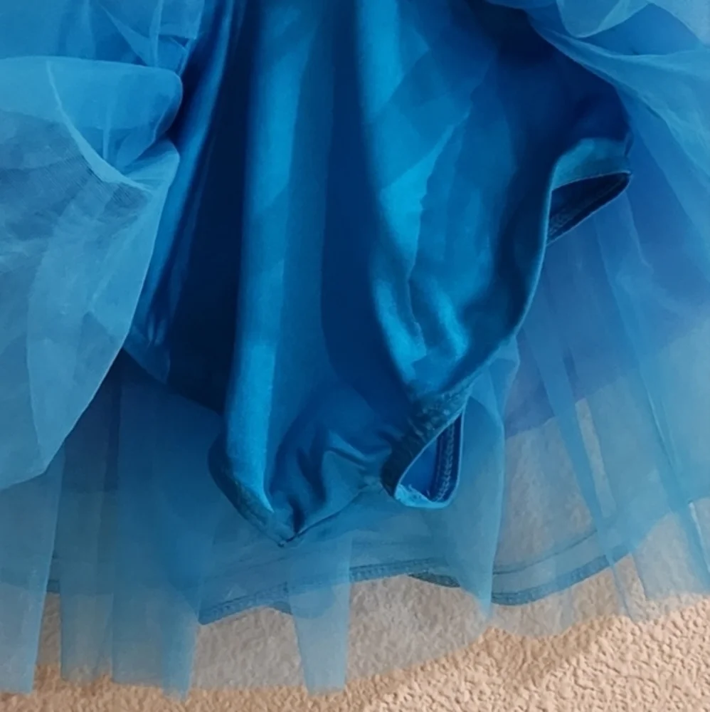 Weissman Girls Ballet Dance Dress Costume Sequin Leotard‎ Tutu Purple & Blue